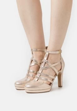 Schoenen Serie Winkel 33 Tamaris Plateaupumps - Light Gold Glam
