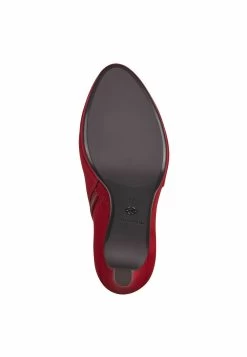 Tamaris Enkellaarsjes Met Plateauzool - Cherry -Schoenen Serie Winkel 61f1b5d0942b44979e73acbf09da4a80