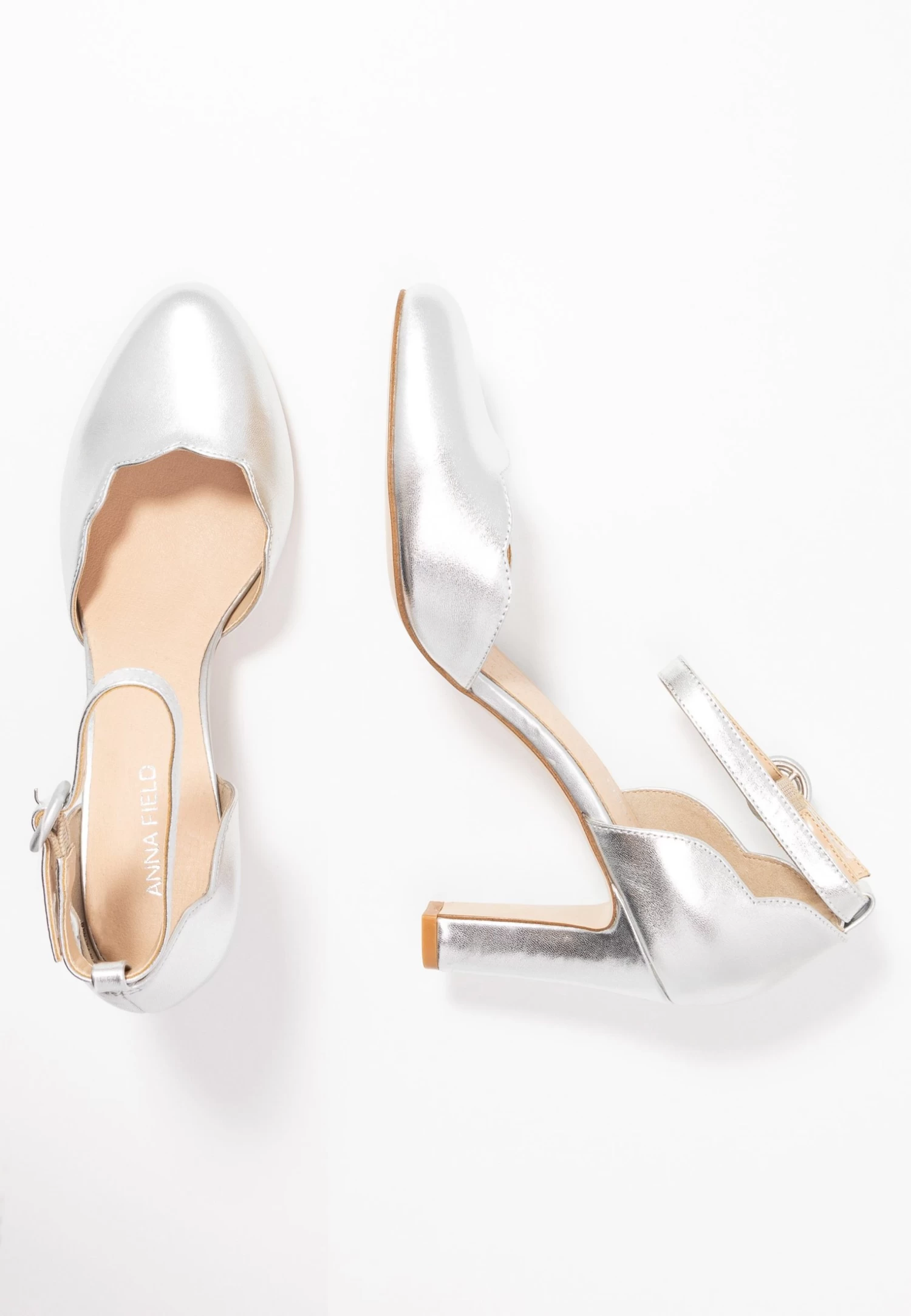 Anna Field Leather Pumps - Hoge Hakken - Silver 6 Anna Field Leather Pumps - Hoge Hakken - Silver - Afbeelding 4