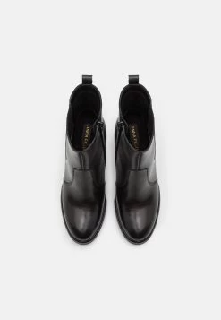 Leather- Enkellaarsjes Met Hoge Hak - Black -Schoenen Serie Winkel b1903eae4a1a4e83be7f36b2465f02f2