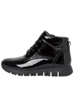 Tamaris Comfort - Enkellaarsjes Met Plateauzool - Black Patent