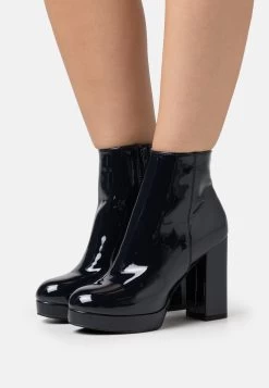 Even&Odd Enkellaarsjes Met Plateauzool - Dark Blue