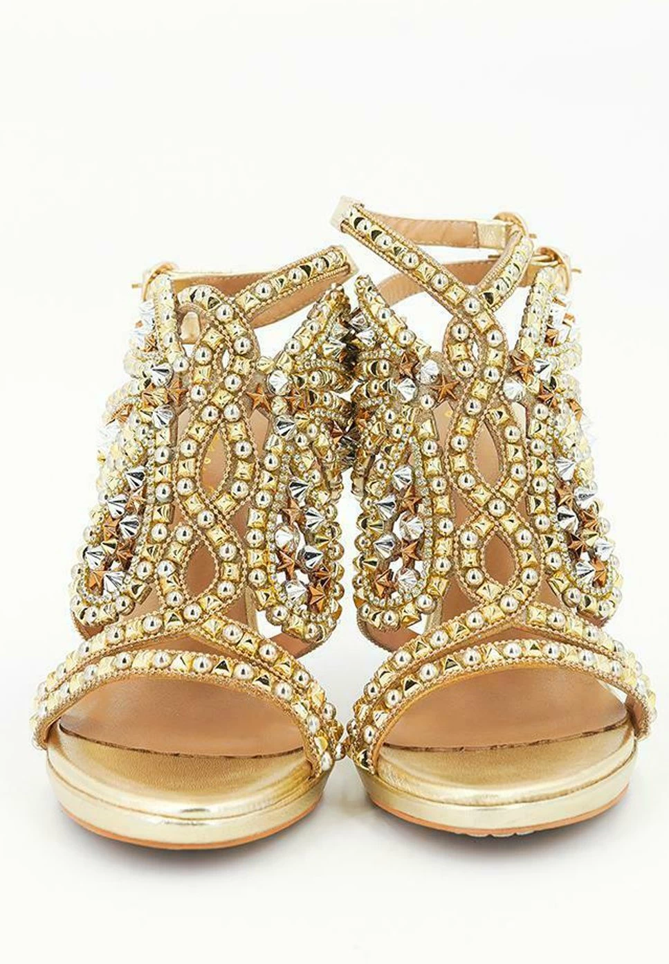 Alma En Pena Burano - Sandalen Met Hoge Hak - Gold 6 Alma En Pena Burano - Sandalen Met Hoge Hak - Gold - Afbeelding 4