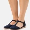 Leather - Ballerina'S Met Enkelbandjes - Dark Blue -Schoenen Serie Winkel f6d52ae0e1924dde9ce373992adc3280